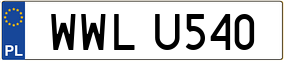 Trailer License Plate